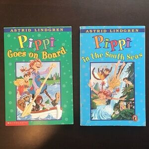 Set of Two Pippi Longstocking Paperback Books